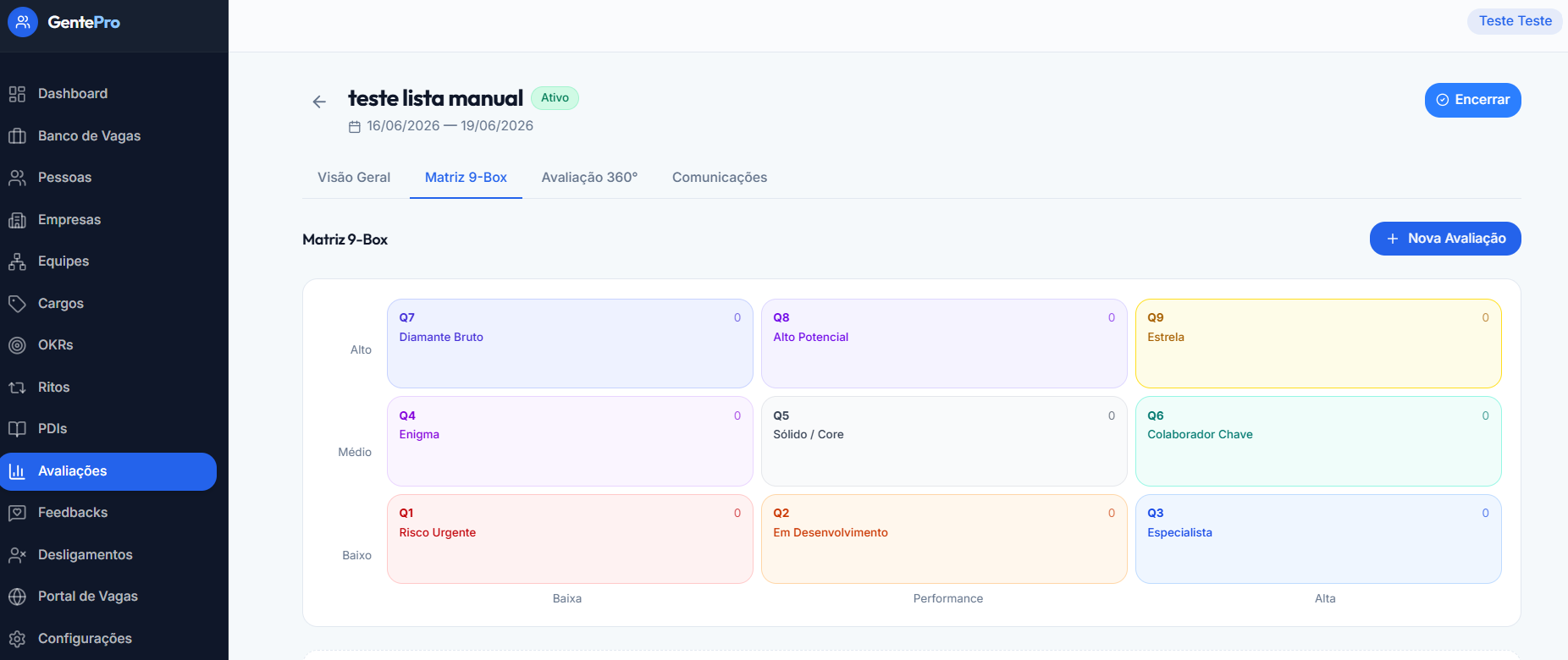 Matriz 9-Box GentePro